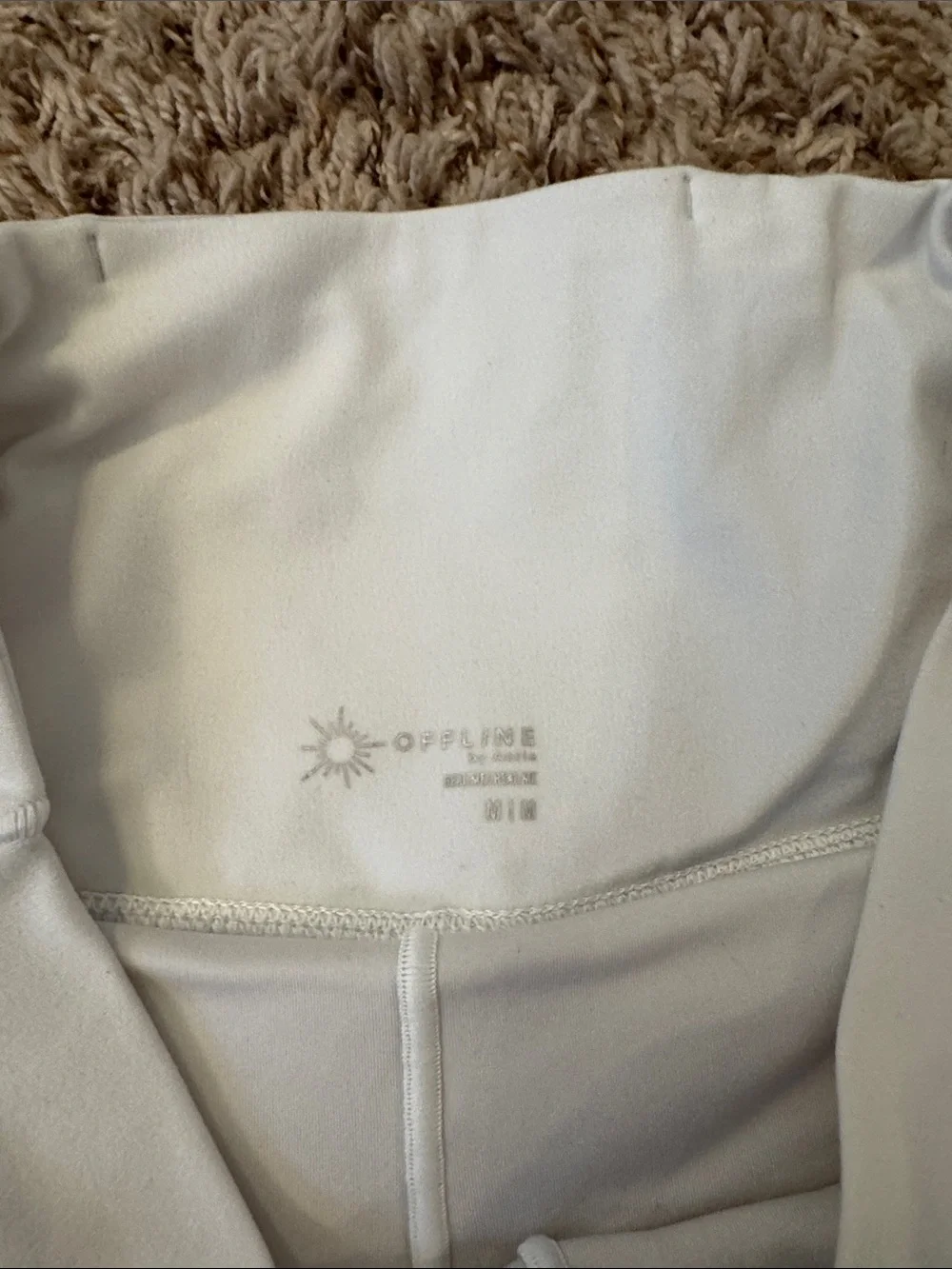 White V-Waist Active Skater Skirt